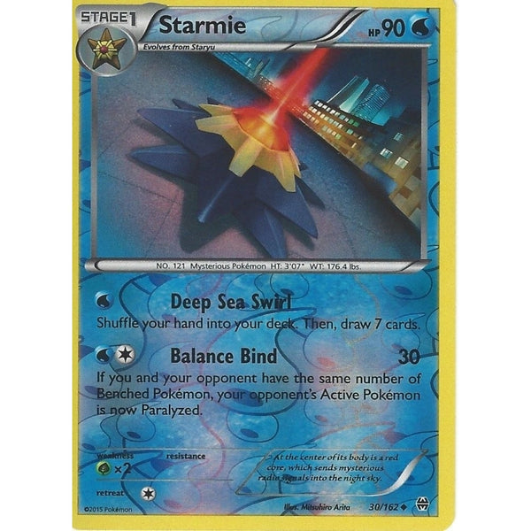 POKEMON XY BREAK THROUGH - STARMIE 30/162 REV HOLO