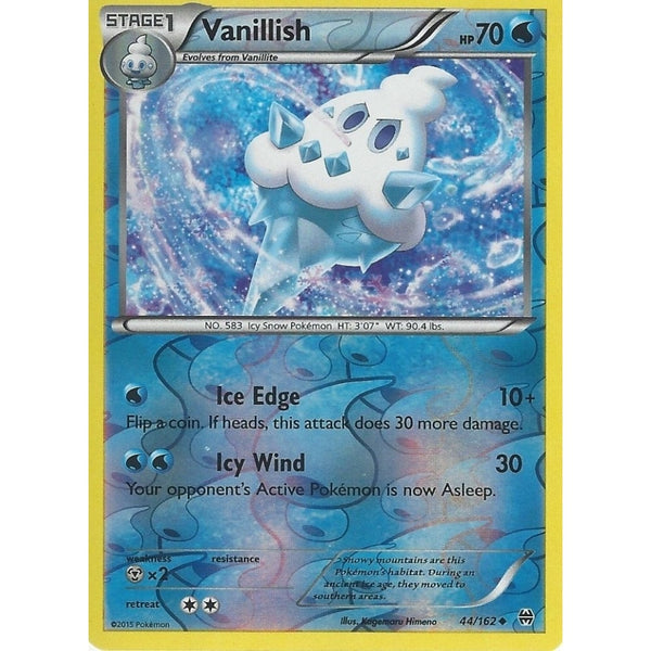 POKEMON XY BREAK THROUGH - VANILLISH 44/162 REV HOLO