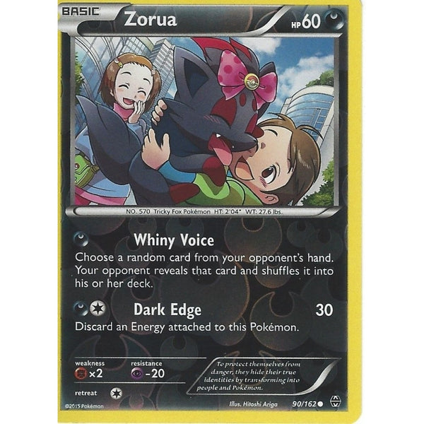 POKEMON XY BREAK THROUGH - ZORUA 90/162 REV HOLO