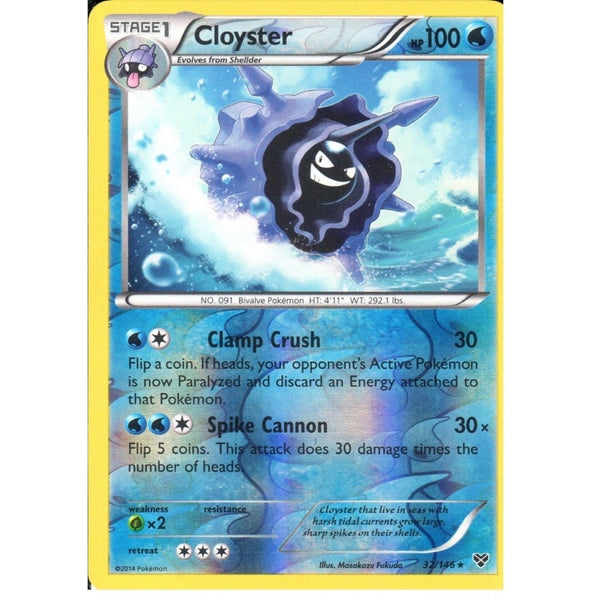 POKEMON XY - CLOYSTER 32/146 REV HOLO
