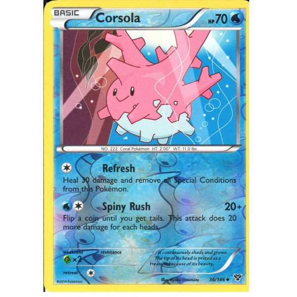 POKEMON XY - CORSOLA 36/146 REV HOLO
