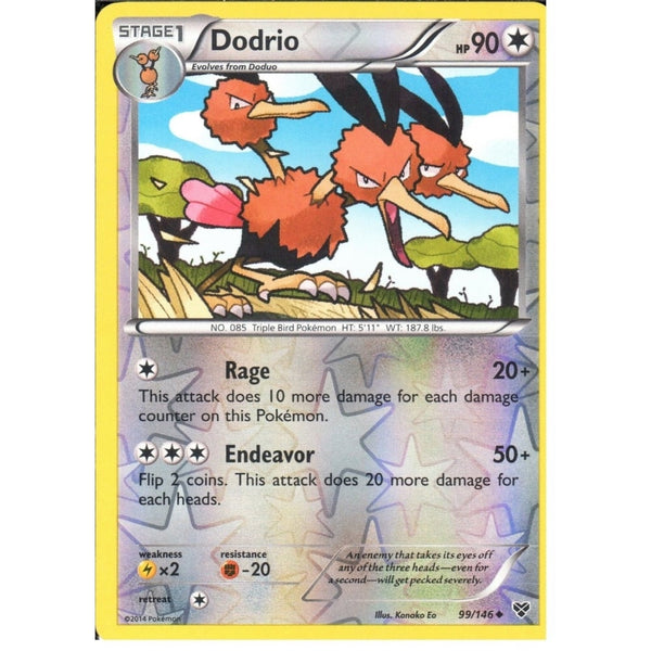 POKEMON XY - DODRIO 99/146 REV HOLO