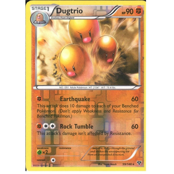 POKEMON XY - DUGTRIO 59/146 REV HOLO