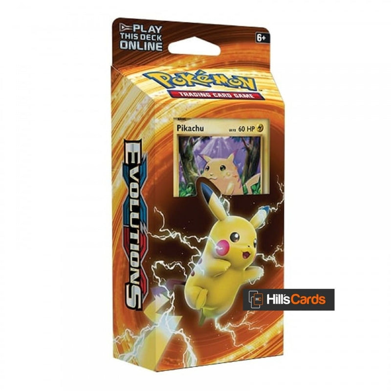 pokemon evolutions pikachu card Pokemon XY Evolutions Pikachu Power Theme Deck: 60 Trading Cards XY12
