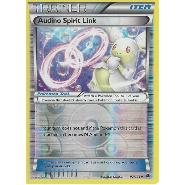 POKEMON XY FATES COLLIDE - AUDINO SPIRIT LINK 92/124 REVERSE HOLO