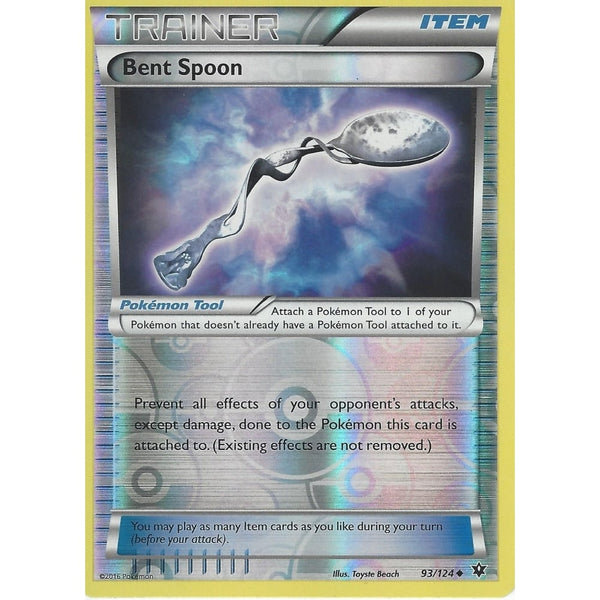 POKEMON XY FATES COLLIDE - BENT SPOON 93/124 REVERSE HOLO