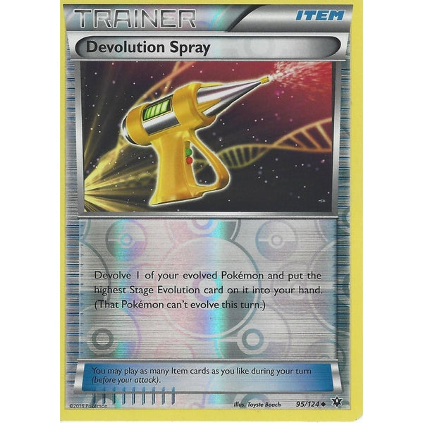 POKEMON XY FATES COLLIDE - DEVOLUTION SPRAY 95/124 REVERSE HOLO