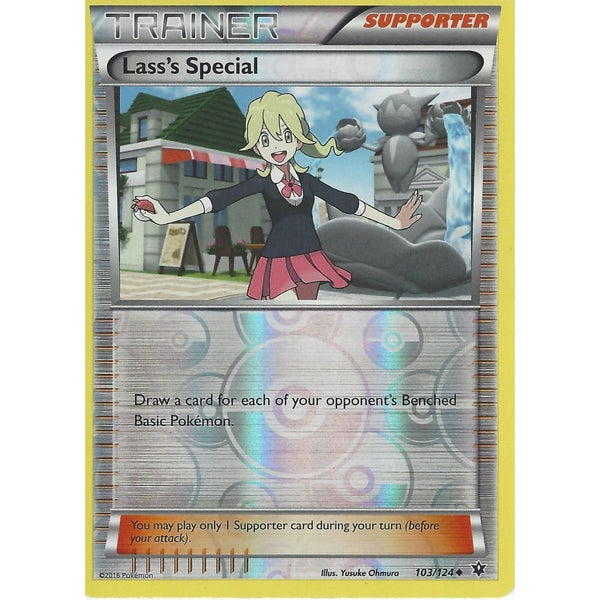 POKEMON XY FATES COLLIDE - LASS'S SPECIAL 103/124 REVERSE HOLO