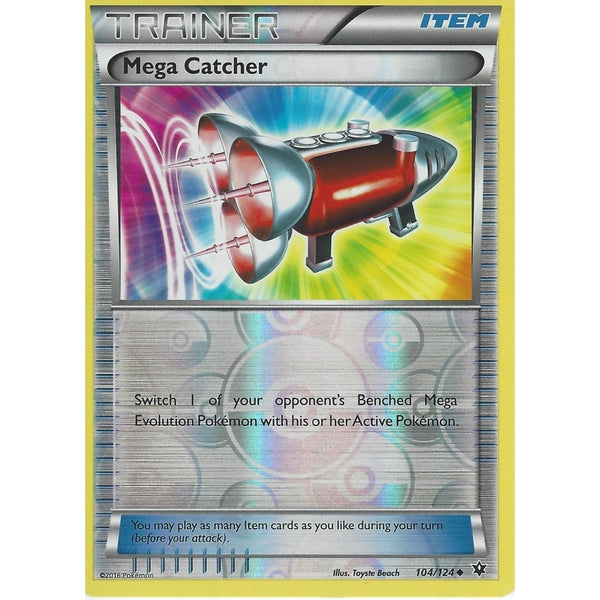 POKEMON XY FATES COLLIDE - MEGA CATCHER 104/124 REVERSE HOLO