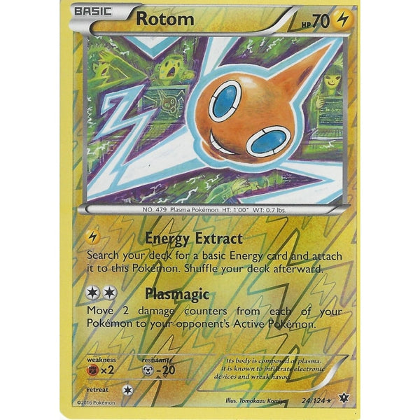 POKEMON XY FATES COLLIDE - ROTOM - 24/124 REVERSE HOLO