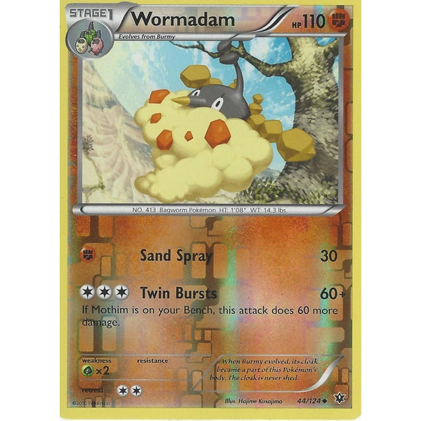 POKEMON XY FATES COLLIDE - WORMADAM 44/124 REVERSE HOLO