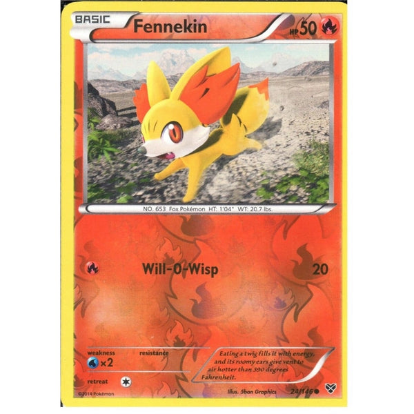 POKEMON XY - FENNEKIN 24/146 REV HOLO
