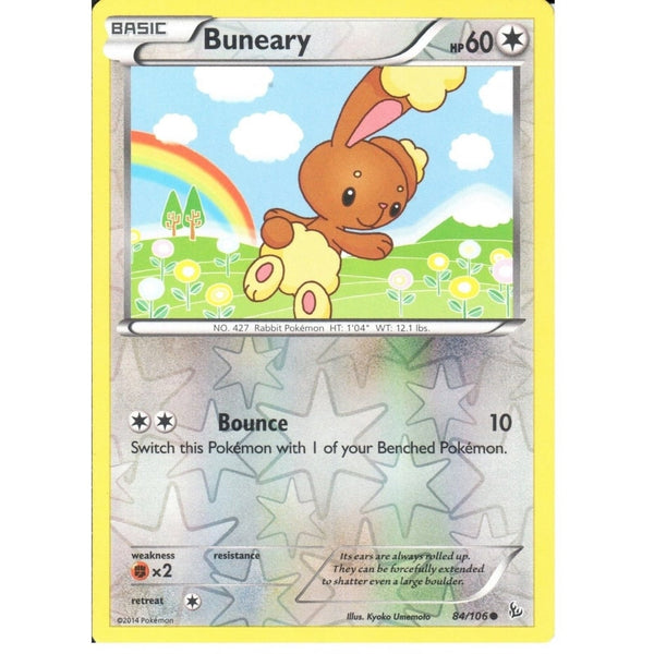 POKEMON XY FLASHFIRE - BUNEARY 84/106 REV HOLO