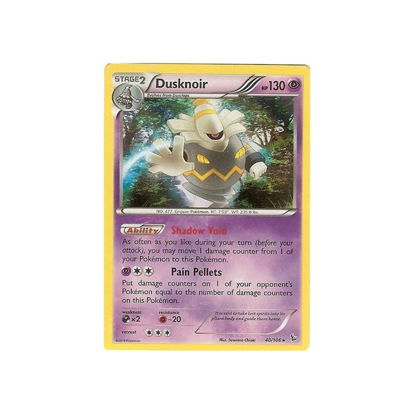 POKEMON XY FLASHFIRE - DUSKNOIR 40/106 HOLO