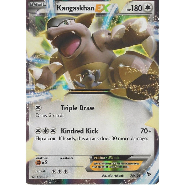 POKEMON XY FLASHFIRE - KANGASKHAN EX 78/106 PRIME HOLO