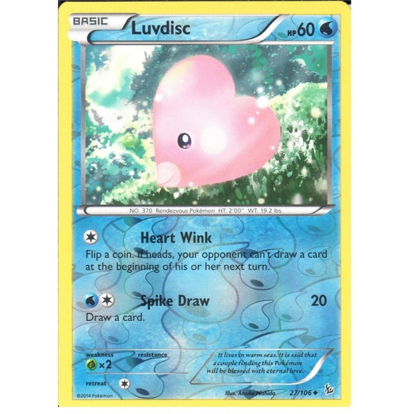 POKEMON XY FLASHFIRE - LUVDISC 27/106 REV HOLO