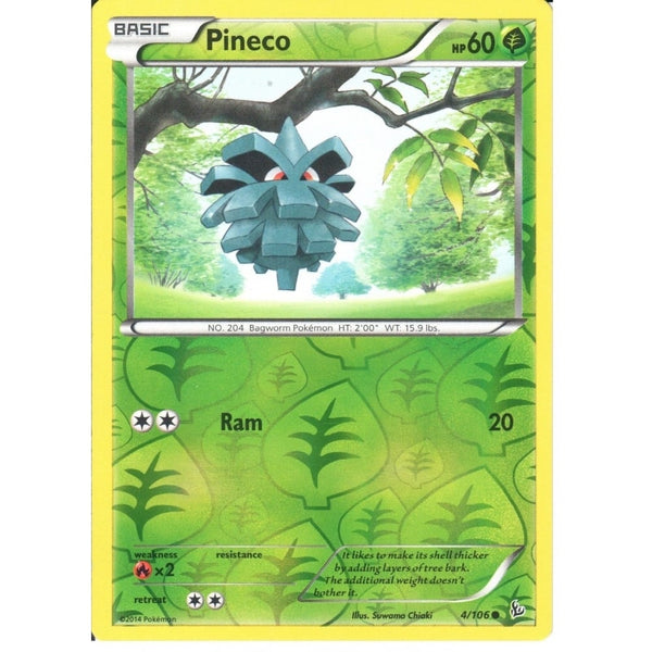 POKEMON XY FLASHFIRE - PINECO 4/106 REV HOLO