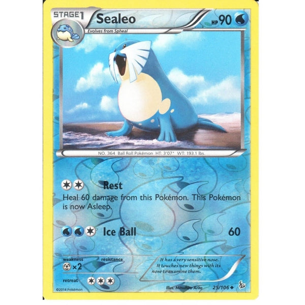 POKEMON XY FLASHFIRE - SEALEO 25/106 REV HOLO