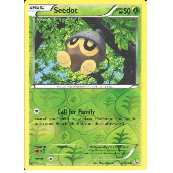 POKEMON XY FLASHFIRE - SEEDOT 5/106 REV HOLO