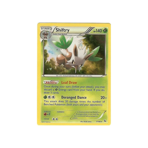 POKEMON XY FLASHFIRE - SHIFTRY 7/106 HOLO