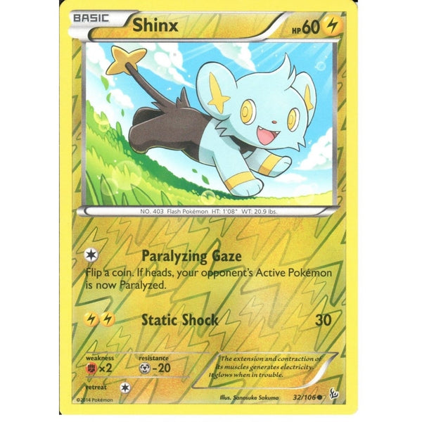 POKEMON XY FLASHFIRE - SHINX 32/106 REV HOLO