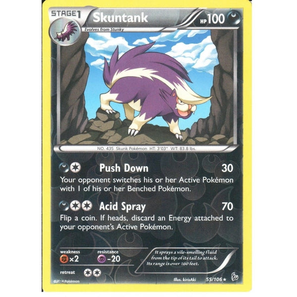 POKEMON XY FLASHFIRE - SKUNTANK 55/106 REV HOLO