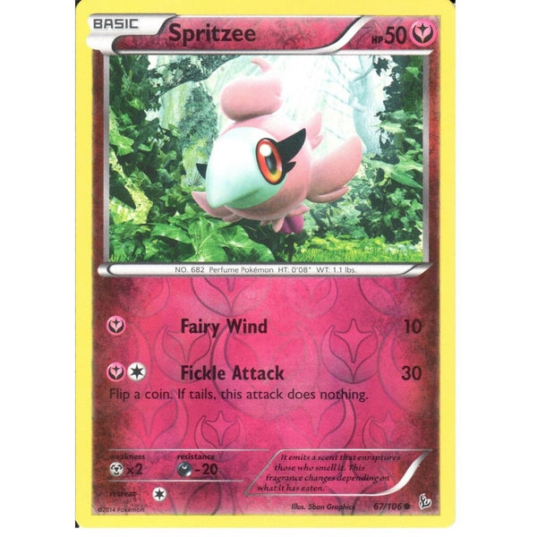 POKEMON XY FLASHFIRE - SPRITZEE 67/106 REV HOLO