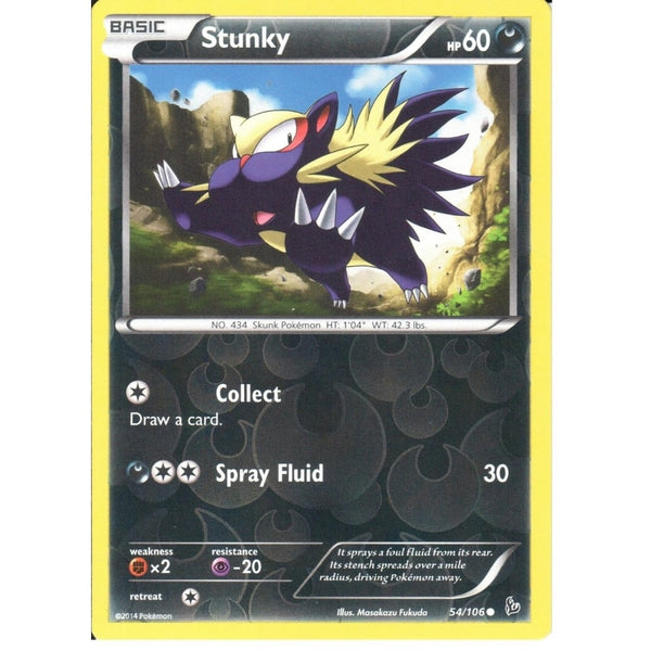 POKEMON XY FLASHFIRE - STUNKY 54/106 REV HOLO
