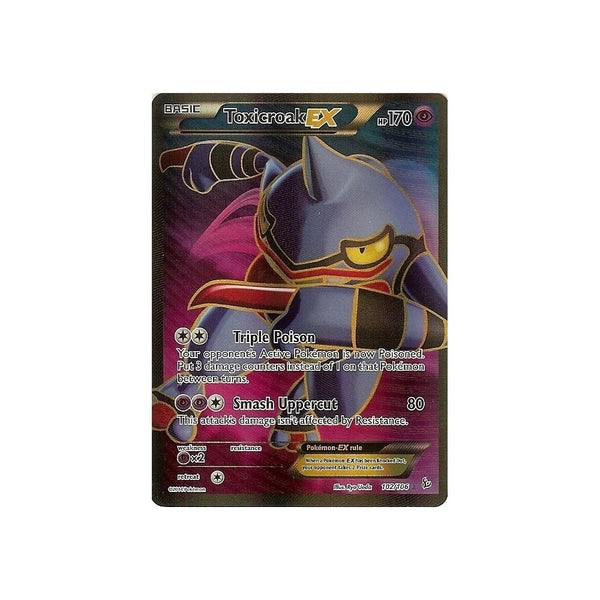 POKEMON XY FLASHFIRE - TOXICROAK EX 102/106 PRIME HOLO