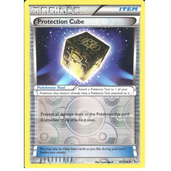 POKEMON XY FLASHFIRE - TRAINER - PROTECTION CUBE 95/106 REV HOLO