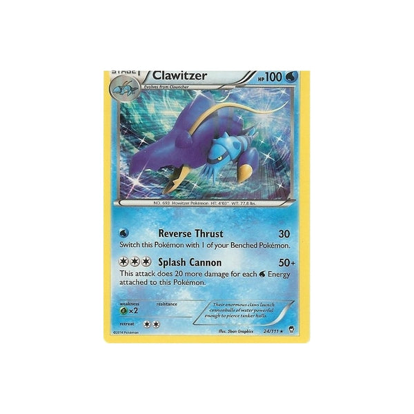 POKEMON XY FURIOUS FISTS - CLAWITZER 24/111 HOLO