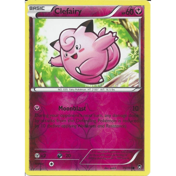 POKEMON XY FURIOUS FISTS - CLEFAIRY 70/111 REV HOLO