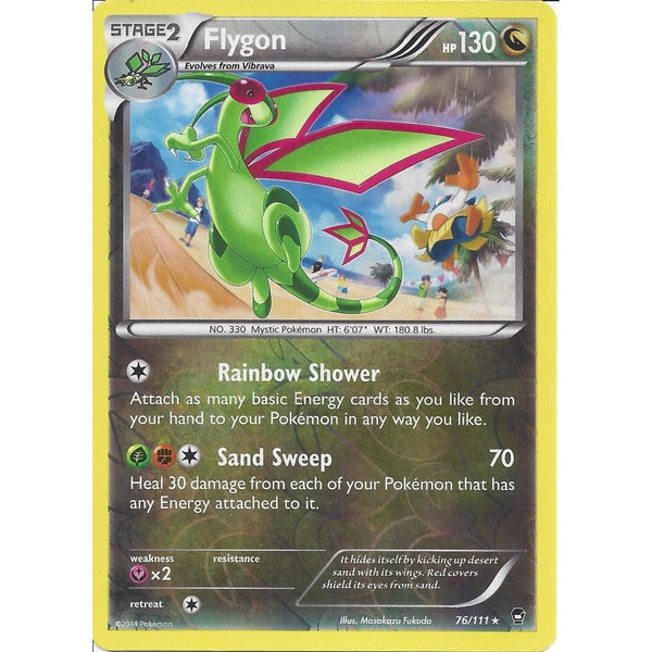 POKEMON XY FURIOUS FISTS - FLYGON 76/111 REV HOLO