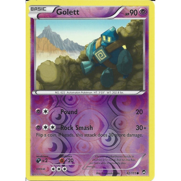 POKEMON XY FURIOUS FISTS - GOLETT 42/111 REV HOLO