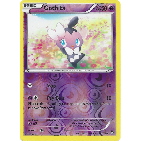 POKEMON XY FURIOUS FISTS - GOTHITA 39/111 REV HOLO