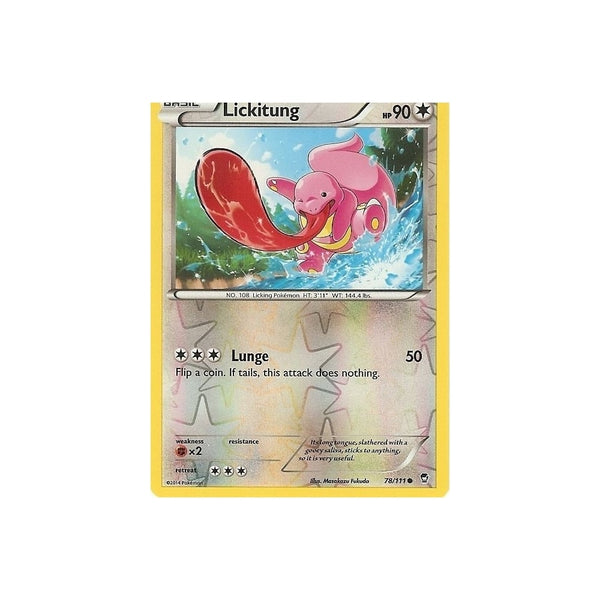 POKEMON XY FURIOUS FISTS - LICKITUNG 78/111 REV HOLO
