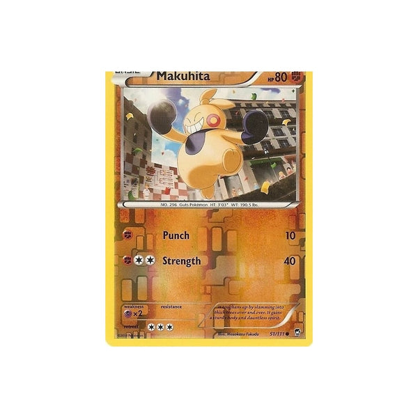POKEMON XY FURIOUS FISTS - MAKUHITA 51/111 REV HOLO
