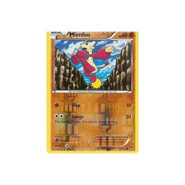 POKEMON XY FURIOUS FISTS - MIENFOO 56/111 REV HOLO
