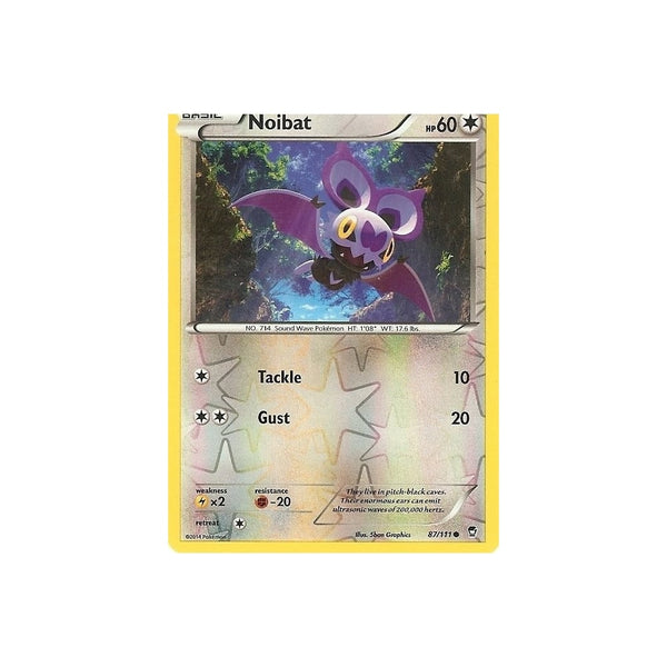 POKEMON XY FURIOUS FISTS - NOIBAT 87/111 REV HOLO
