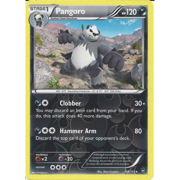 POKEMON XY FURIOUS FISTS - PANGORO 68/111 REV HOLO