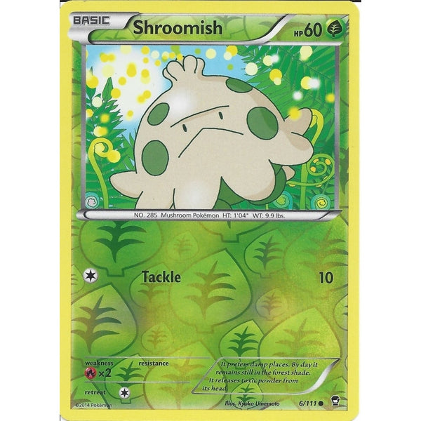 POKEMON XY FURIOUS FISTS - SHROOMISH 6/111 REV HOLO