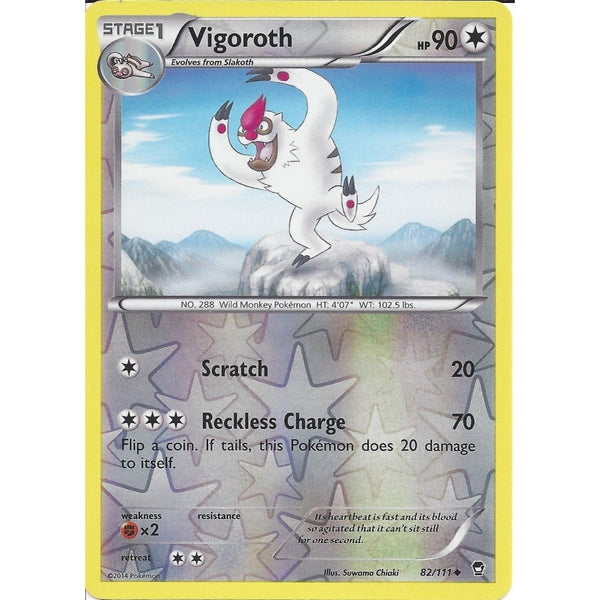 POKEMON XY FURIOUS FISTS - VIGOROTH 82/111 REV HOLO