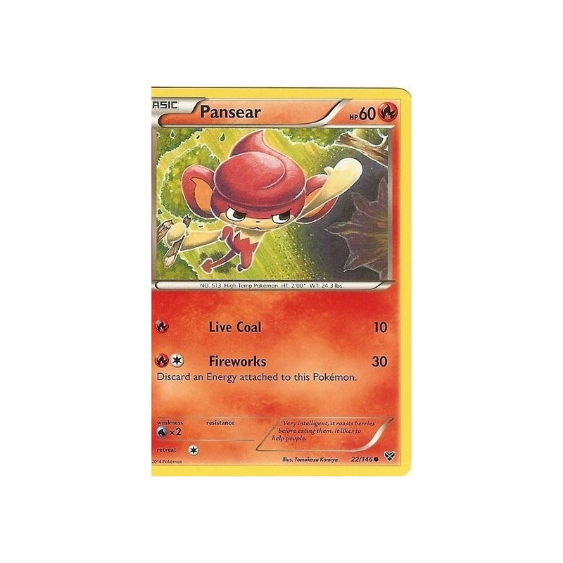 Pokemon XY - PANSEAR 22/146 - Recaptured LTD Pokemon XY - PANSEAR 22/146 - Recaptured LTD