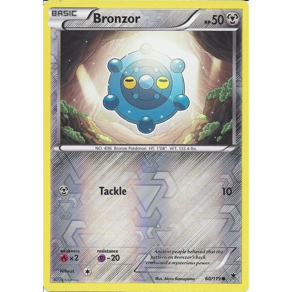 POKEMON XY PHANTOM FORCES - BRONZOR 60/119 REV HOLO
