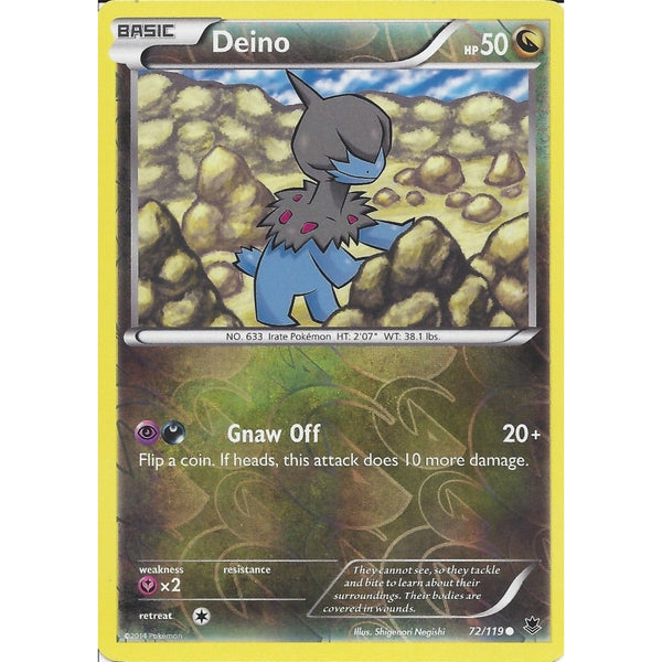 POKEMON XY PHANTOM FORCES - DEINO 72/119 REV HOLO