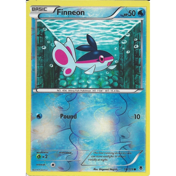 POKEMON XY PHANTOM FORCES - FINNEON 18/119 REV HOLO