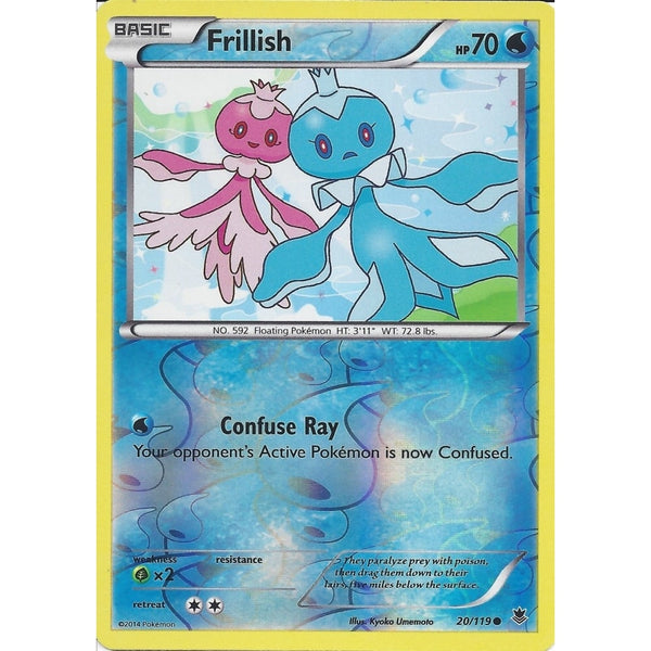 POKEMON XY PHANTOM FORCES - FRILLISH 20/119 REV HOLO