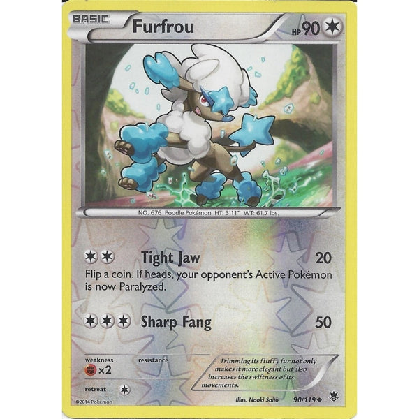 POKEMON XY PHANTOM FORCES - FURFROU 90/119 REV HOLO