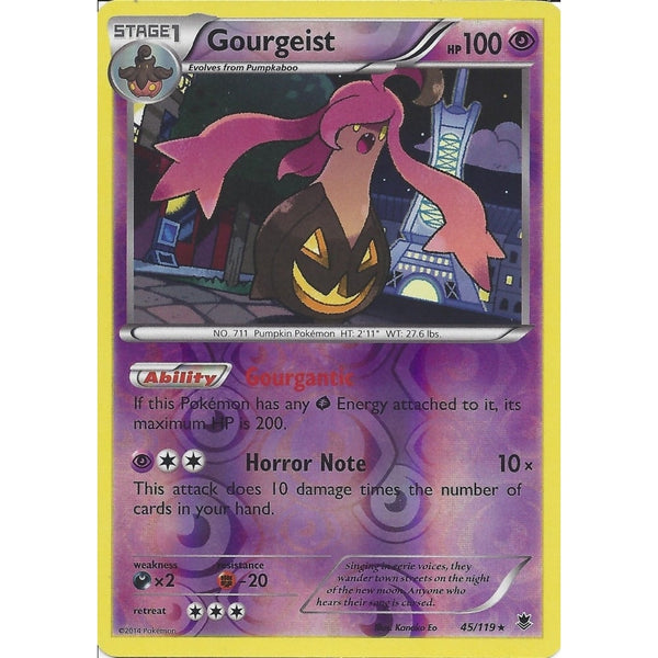 POKEMON XY PHANTOM FORCES - GOURGEIST 45/119 REV HOLO