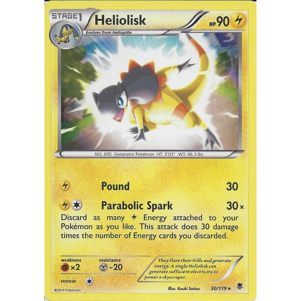 POKEMON XY PHANTOM FORCES - HELIOLISK 30/119 HOLO
